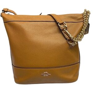 Coach Paxton Duffle Light Saddle Pebbled Leather Shoulder or Crossbody Bag